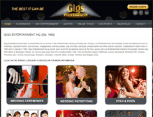 Tablet Screenshot of gigsentertainment.ca